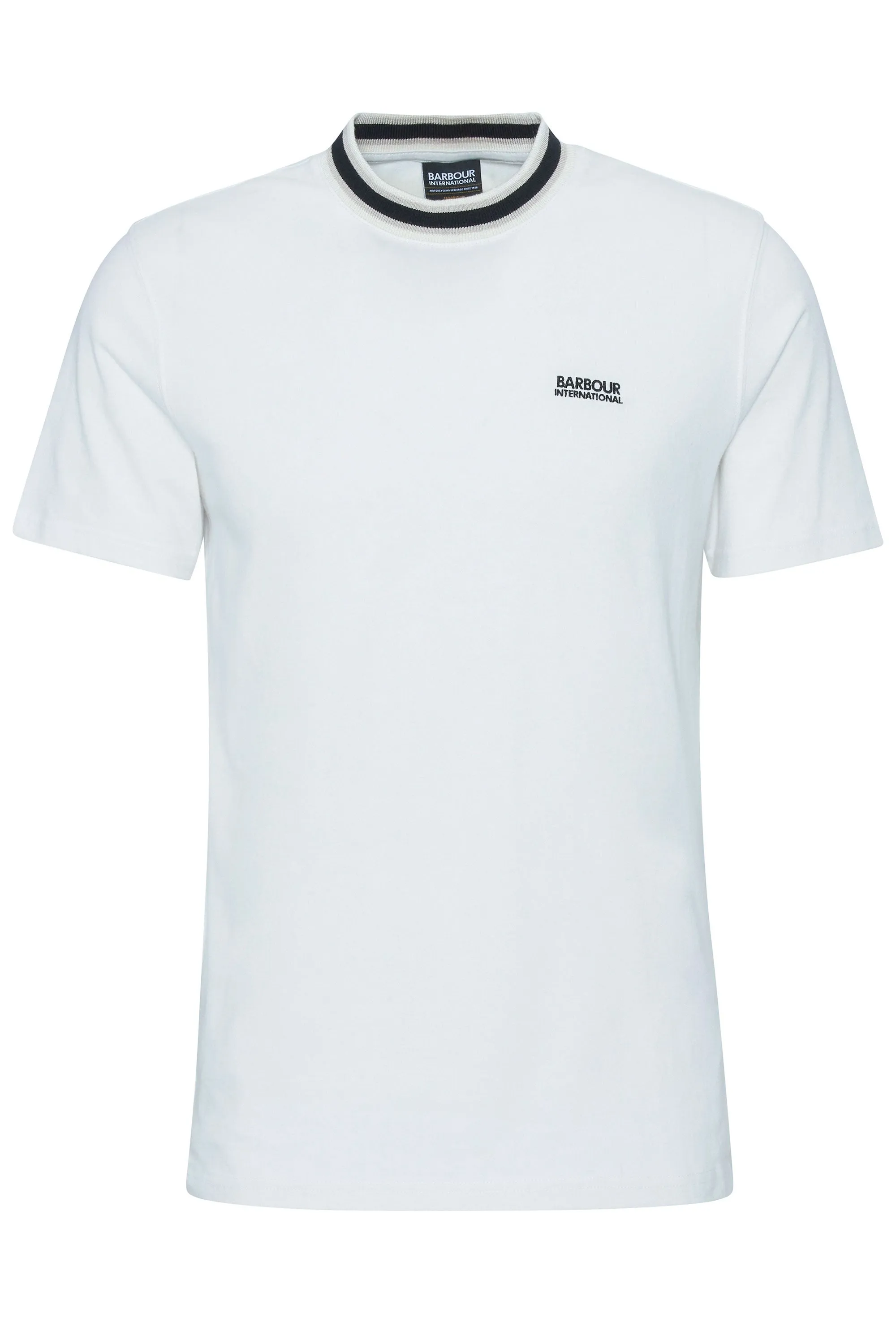 Barbour International Luca Tipped T-shirt Whisper White