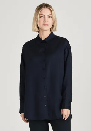 Blouse COSIMA in TENCEL™ Lyocell - Midnight Blue (Tencel) Givn Berlin