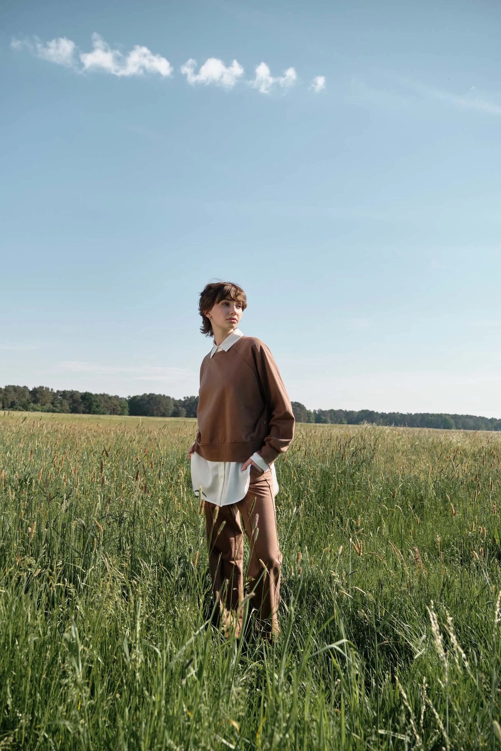 Blouse COSIMA in TENCEL™ Lyocell - Undyed ( Tencel) Givn Berlin