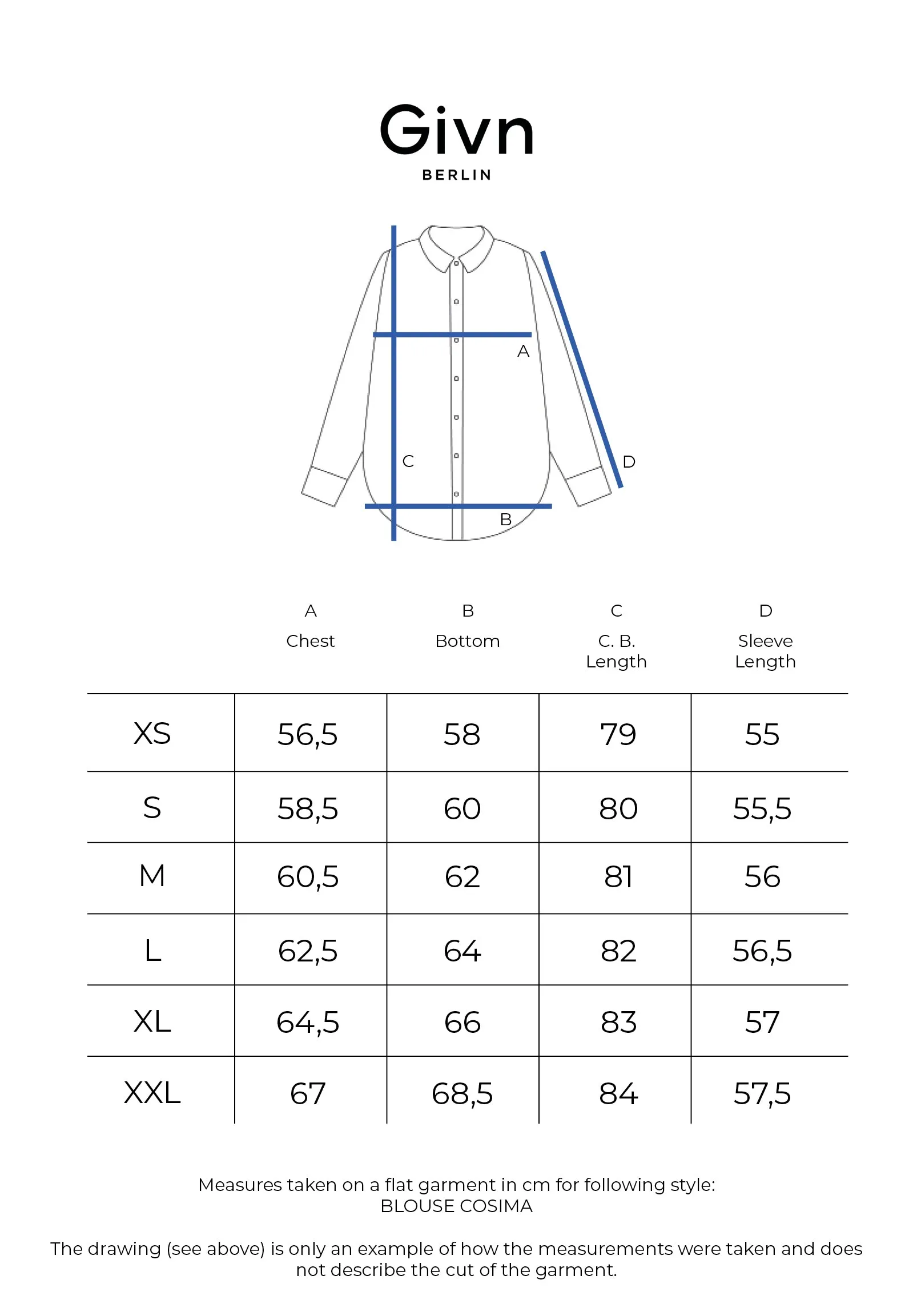 Blouse GBCOSIMA out of linen in oversized fit Givn Berlin