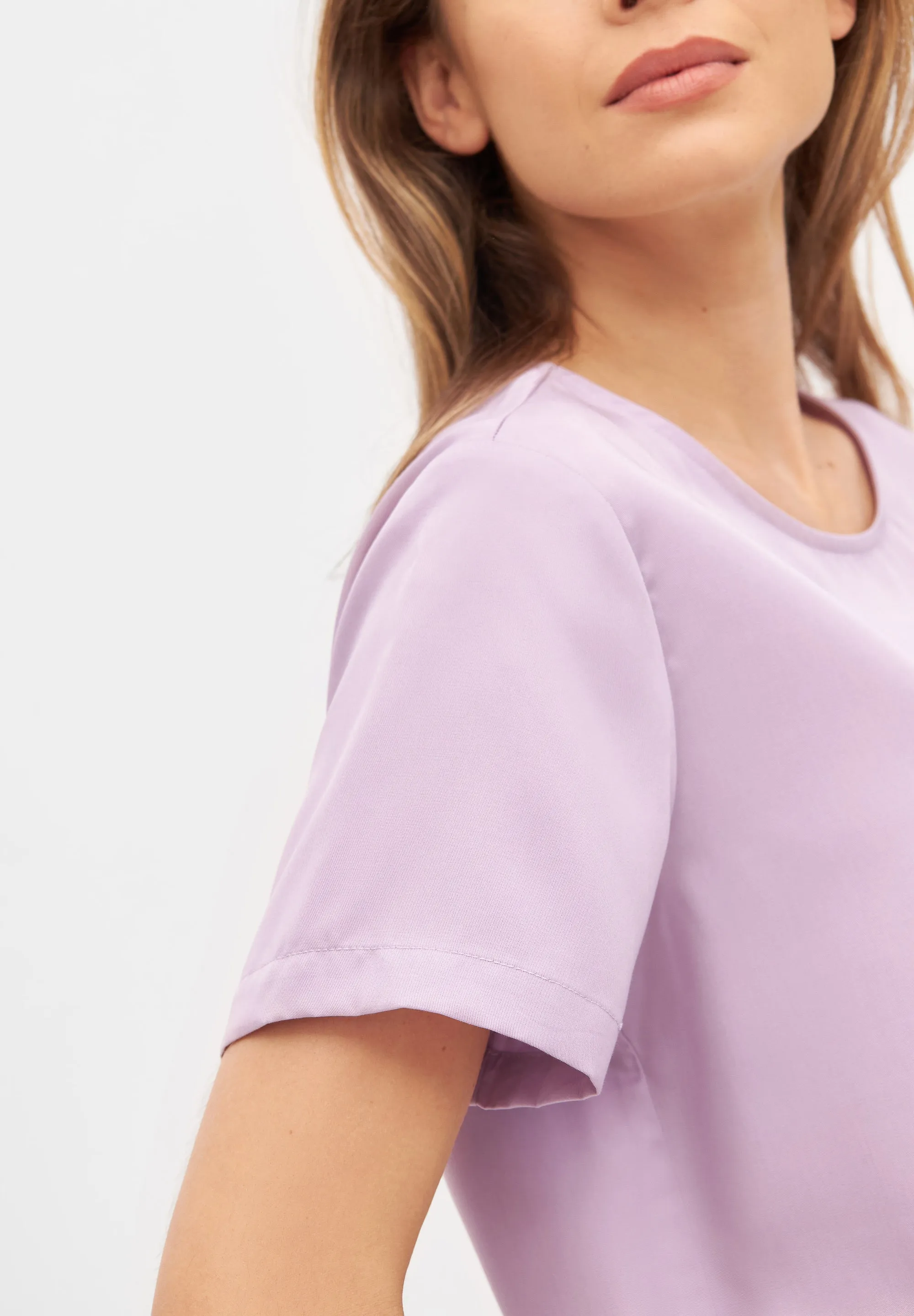 Blouse INES from TENCEL™ REFIBRA™ Lyocell - Misty Lavender (Refibra) Givn Berlin