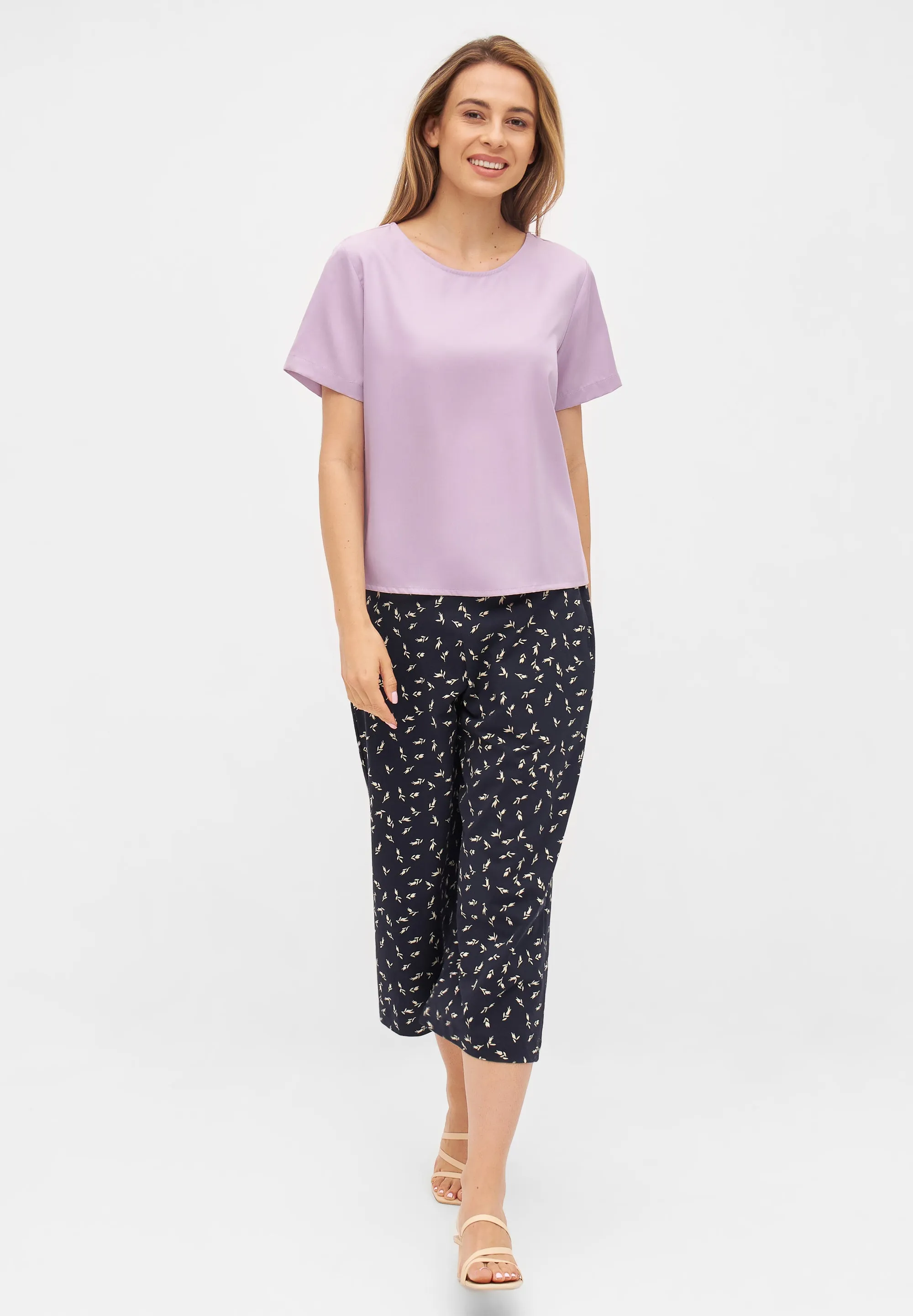 Blouse INES from TENCEL™ REFIBRA™ Lyocell - Misty Lavender (Refibra) Givn Berlin