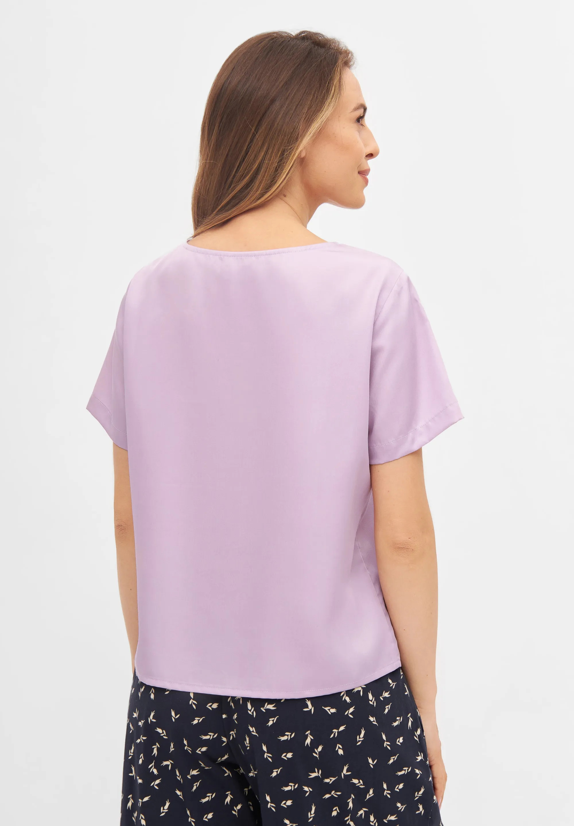 Blouse INES from TENCEL™ REFIBRA™ Lyocell - Misty Lavender (Refibra) Givn Berlin