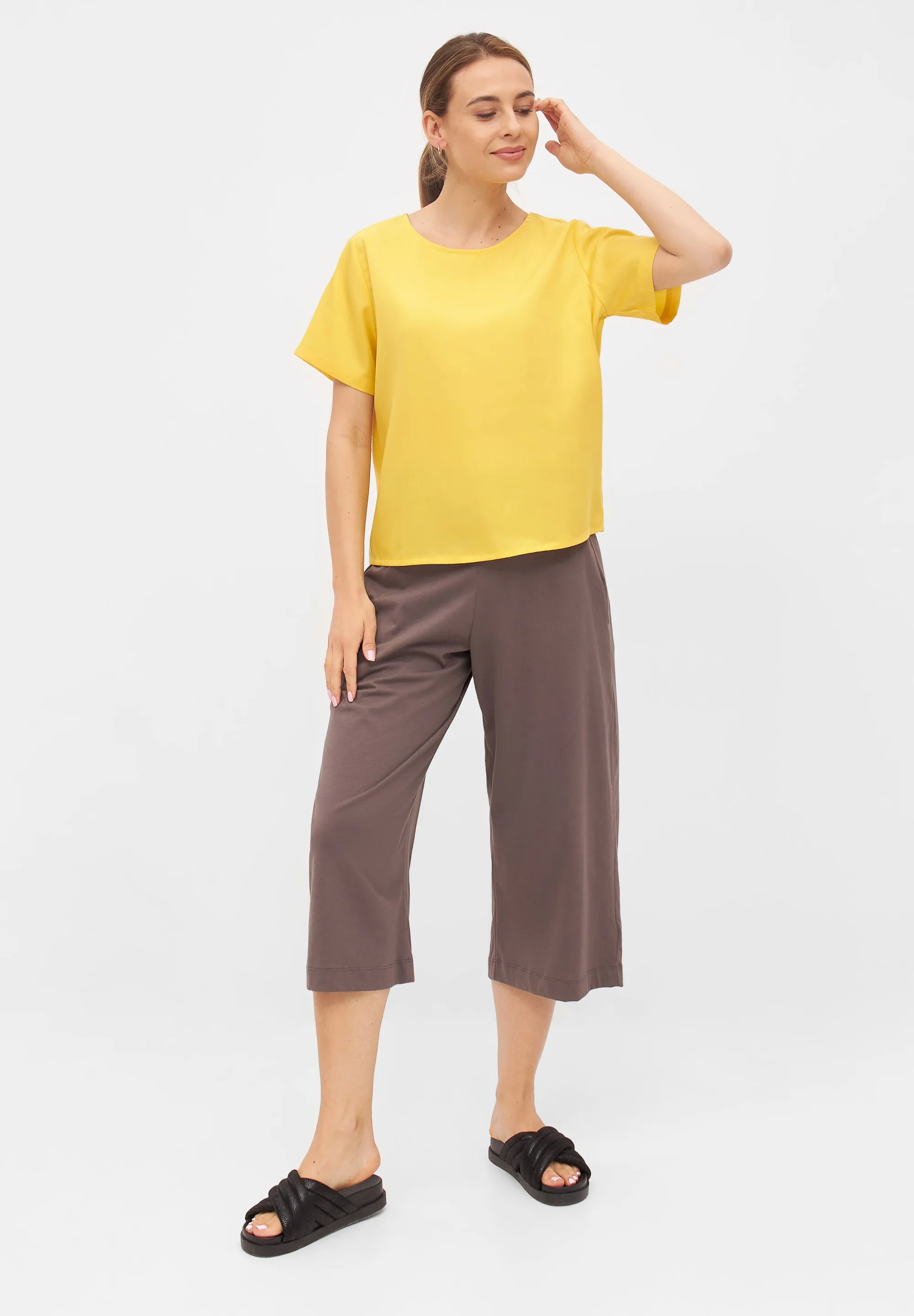 Blouse INES from TENCEL™ REFIBRA™ Lyocell - Sunny Yellow (Refibra) Givn Berlin
