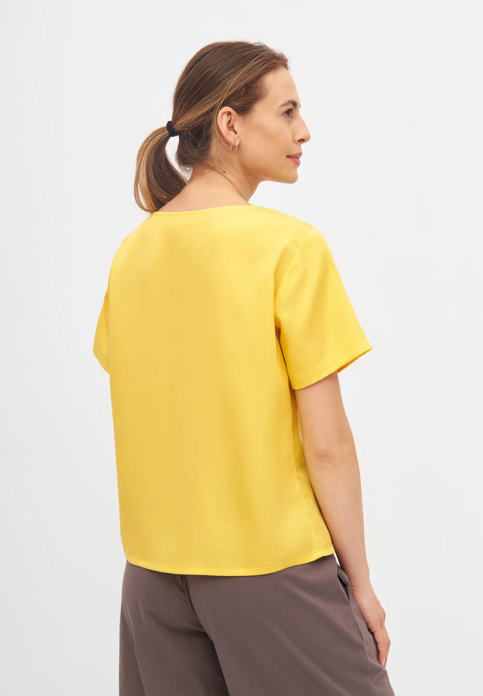 Blouse INES from TENCEL™ REFIBRA™ Lyocell - Sunny Yellow (Refibra) Givn Berlin