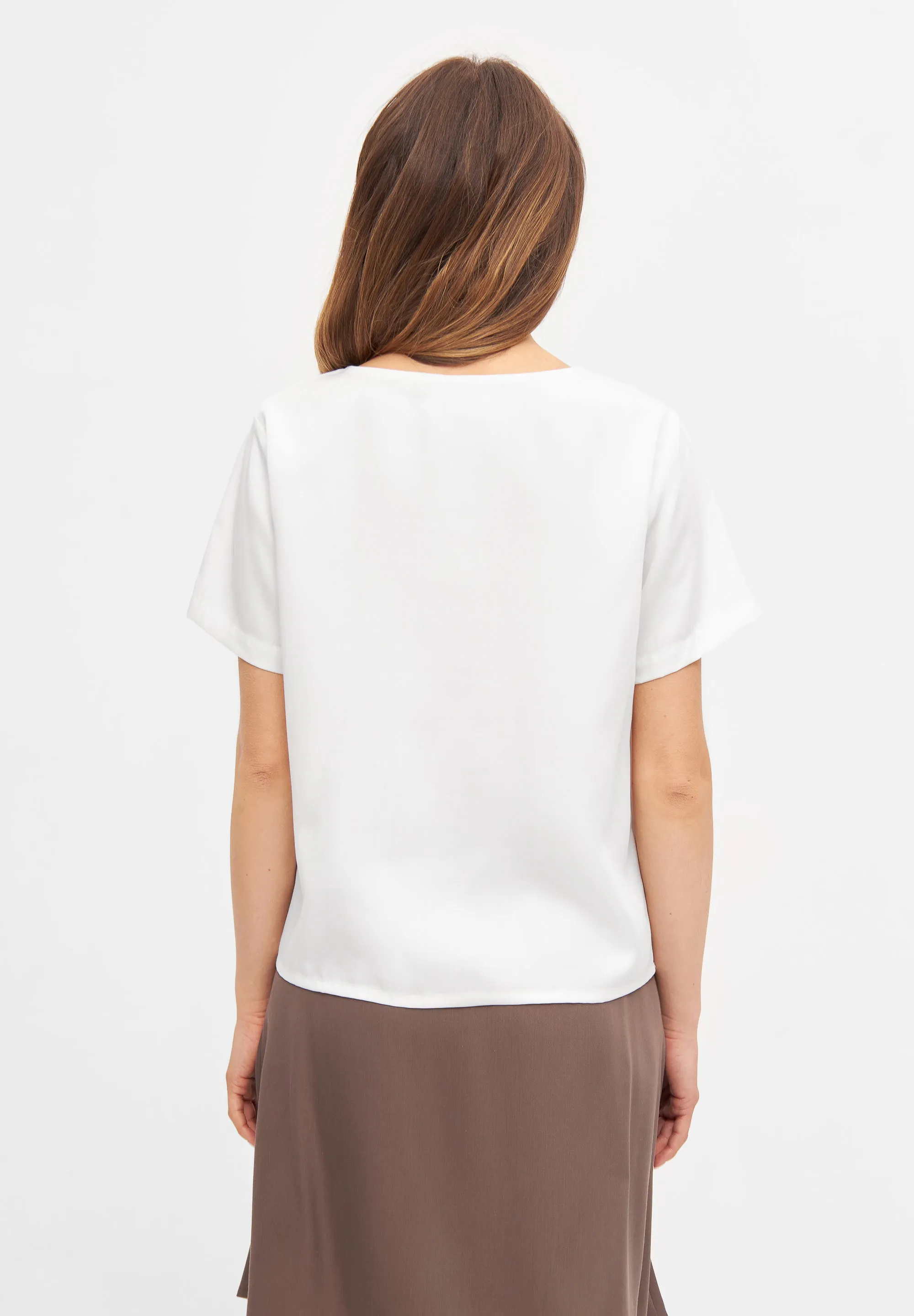 Blouse INES from TENCEL™ REFIBRA™ Lyocell - White (Refibra) Givn Berlin
