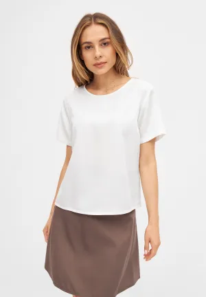Blouse INES from TENCEL™ REFIBRA™ Lyocell - White (Refibra) Givn Berlin