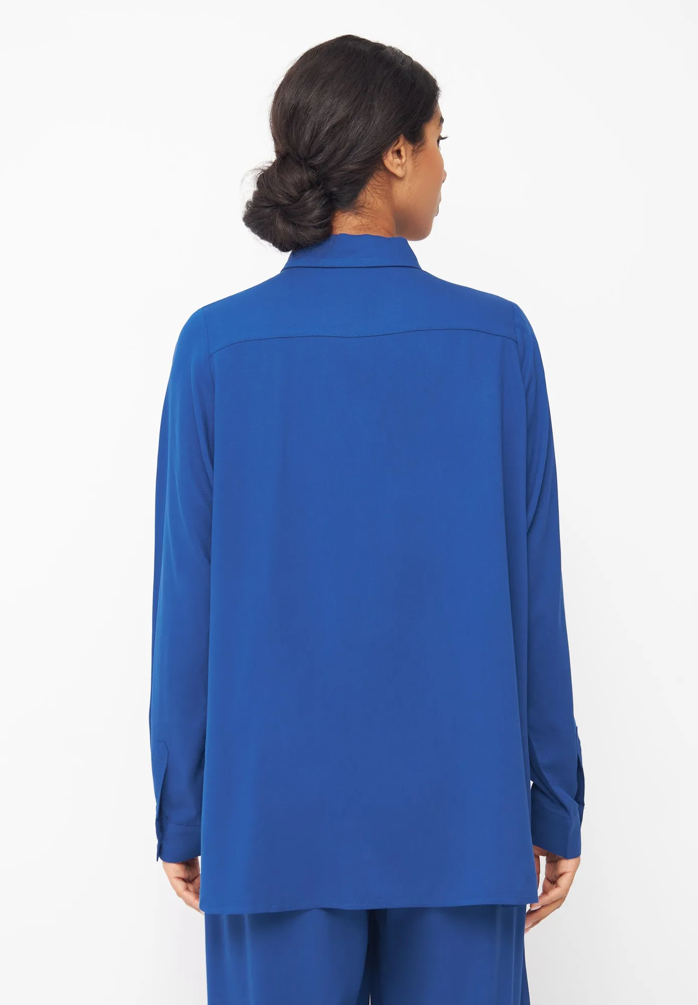 Blouse IVA from LENZING™ ECOVERO™ - Deep Blue Givn Berlin