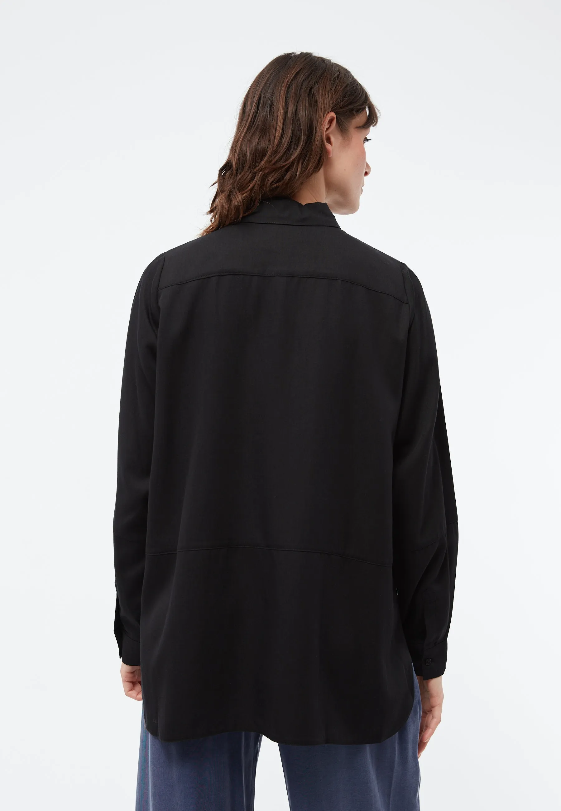 Blouse IVY in TENCEL™ Lyocell - Black (Tencel) Givn Berlin