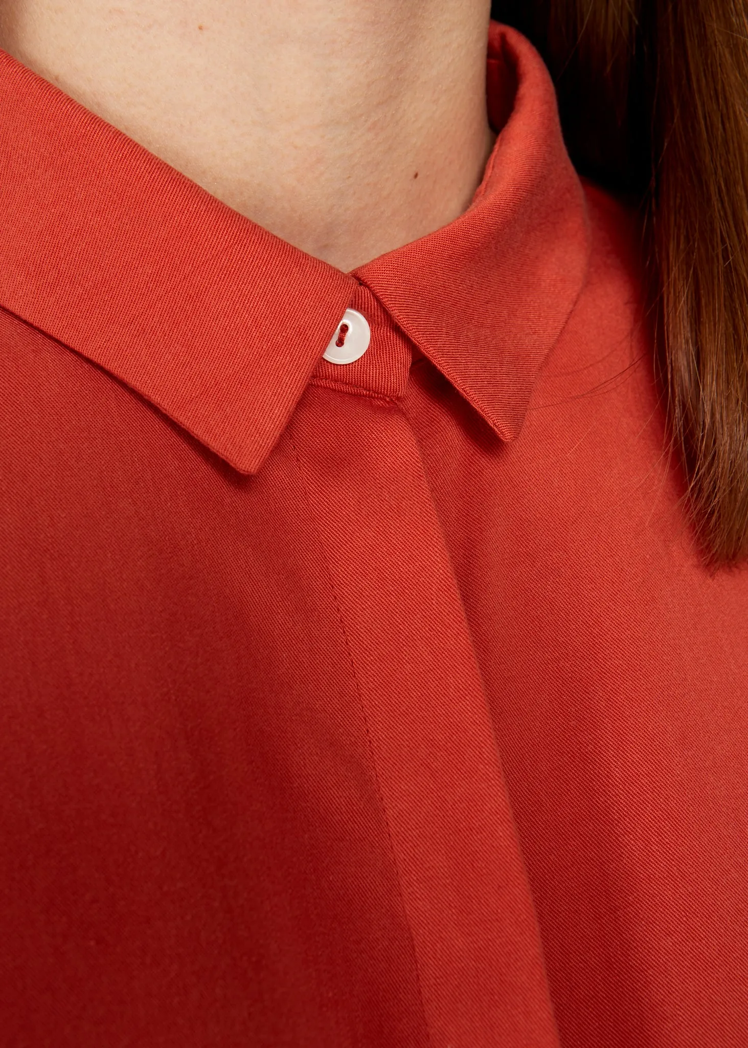 Blouse IVY in TENCEL™ Lyocell - Dark Coral (Tencel) Givn Berlin