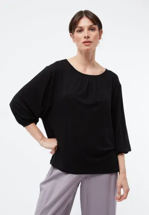 Blouse shirt ARABELLA in TENCEL™ Lyocell - Black (Tencel) Givn Berlin