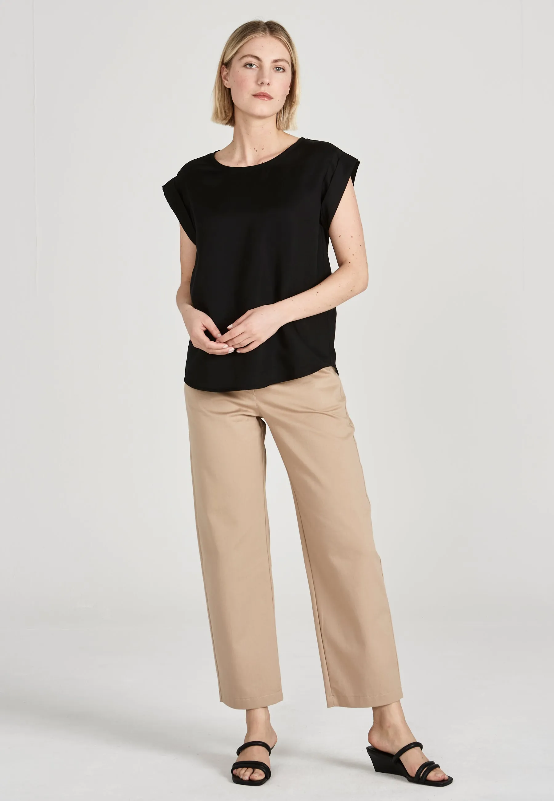 Blouse Shirt CAPRI in TENCEL™ Lyocell - Black (Tencel) Givn Berlin