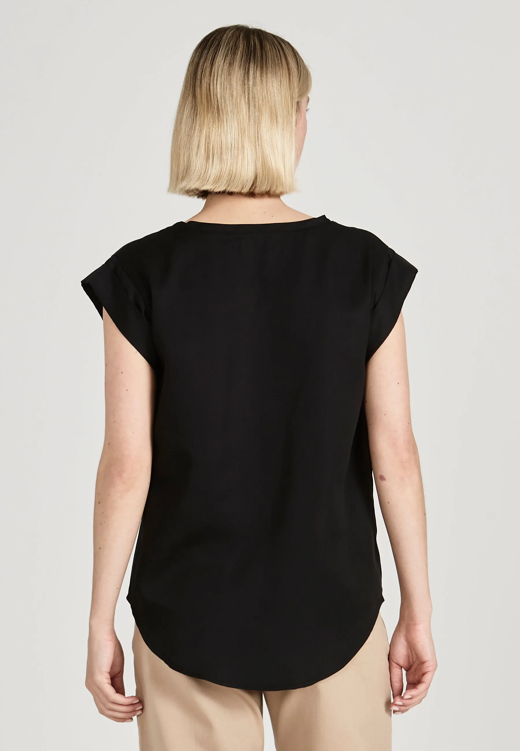 Blouse Shirt CAPRI in TENCEL™ Lyocell - Black (Tencel) Givn Berlin