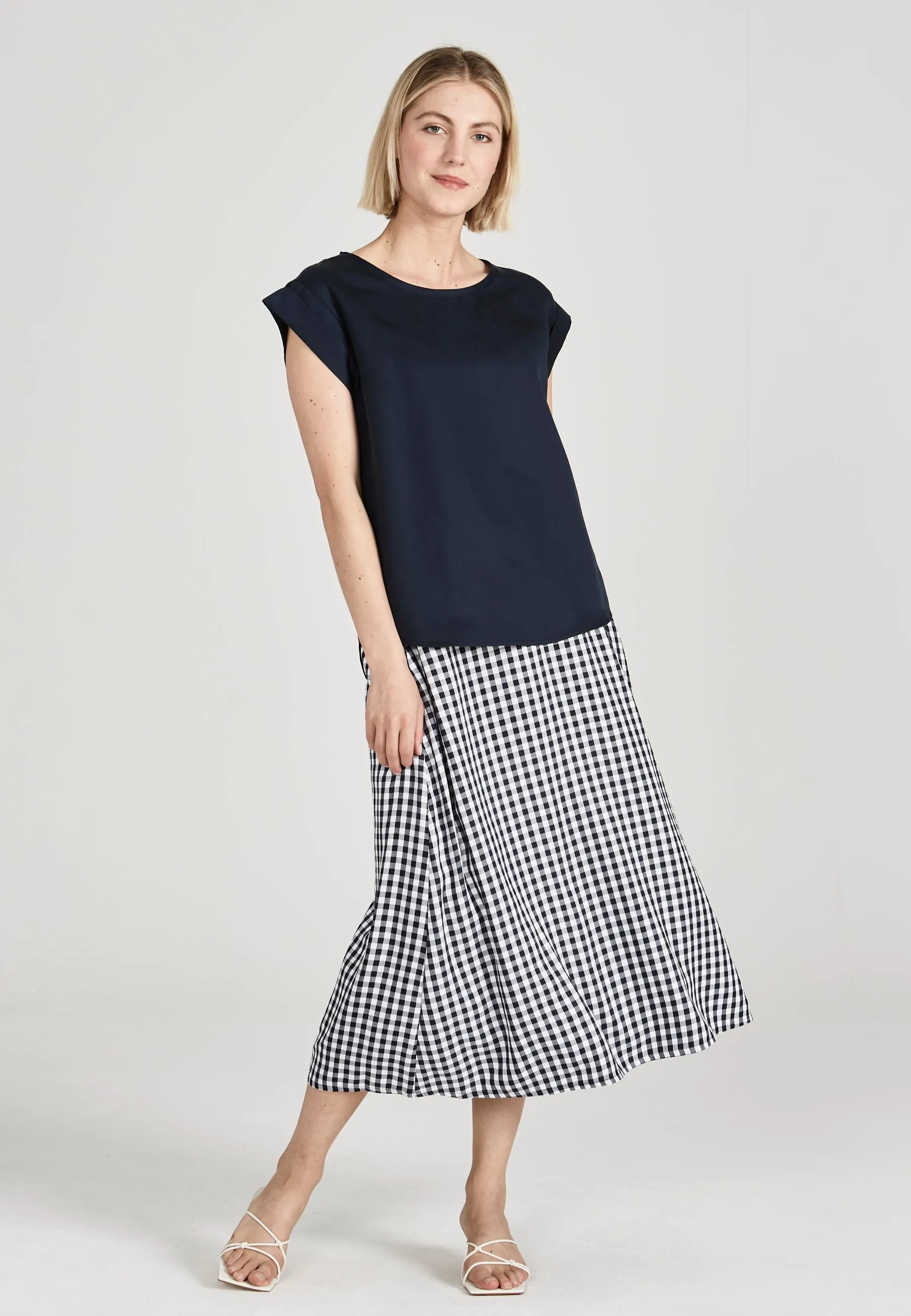 Blouse shirt CAPRI in TENCEL™ Lyocell - Midnight Blue (Tencel) Givn Berlin