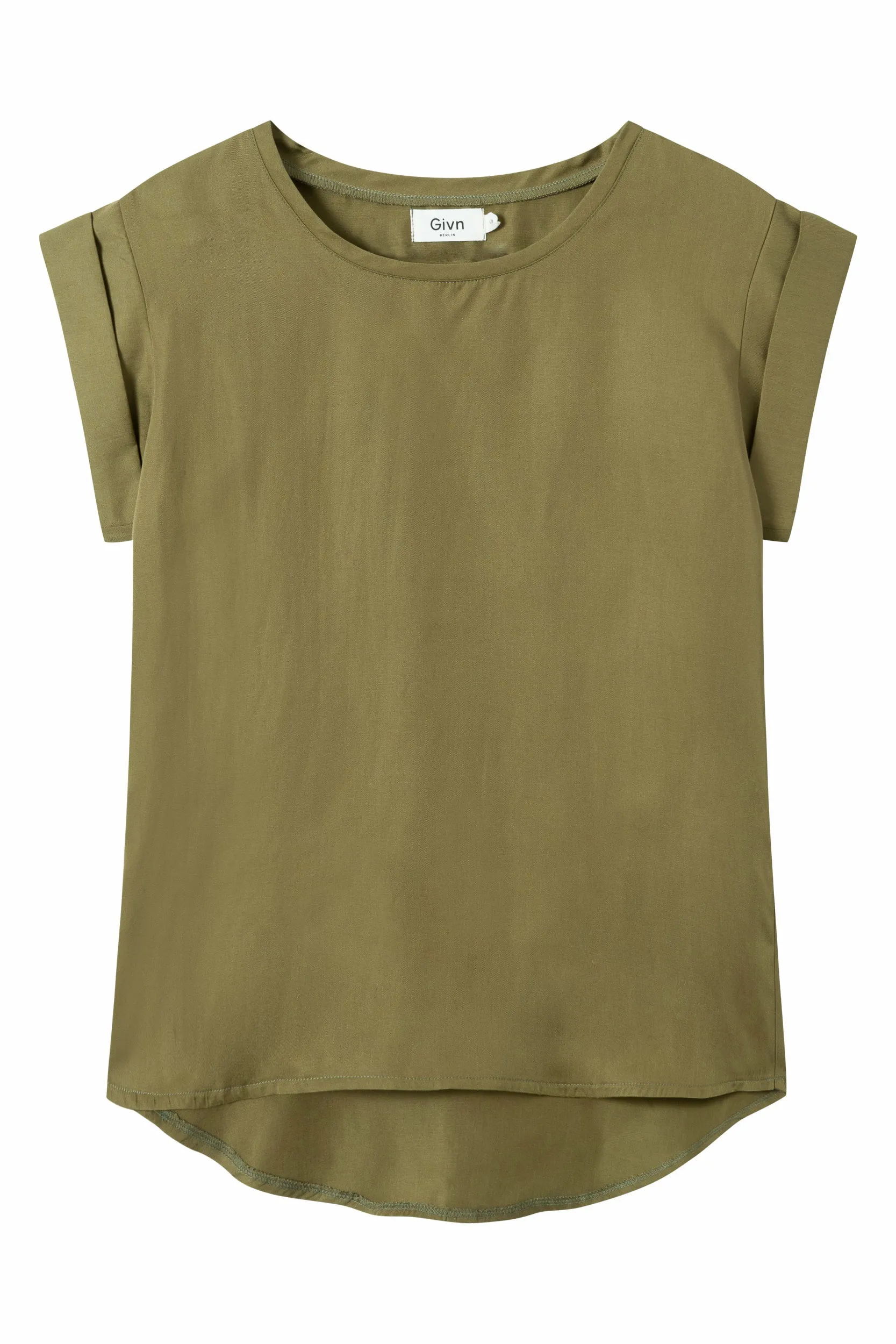 Blouse shirt CAPRI in TENCEL™ Lyocell - Olive Oil (Tencel) Givn Berlin