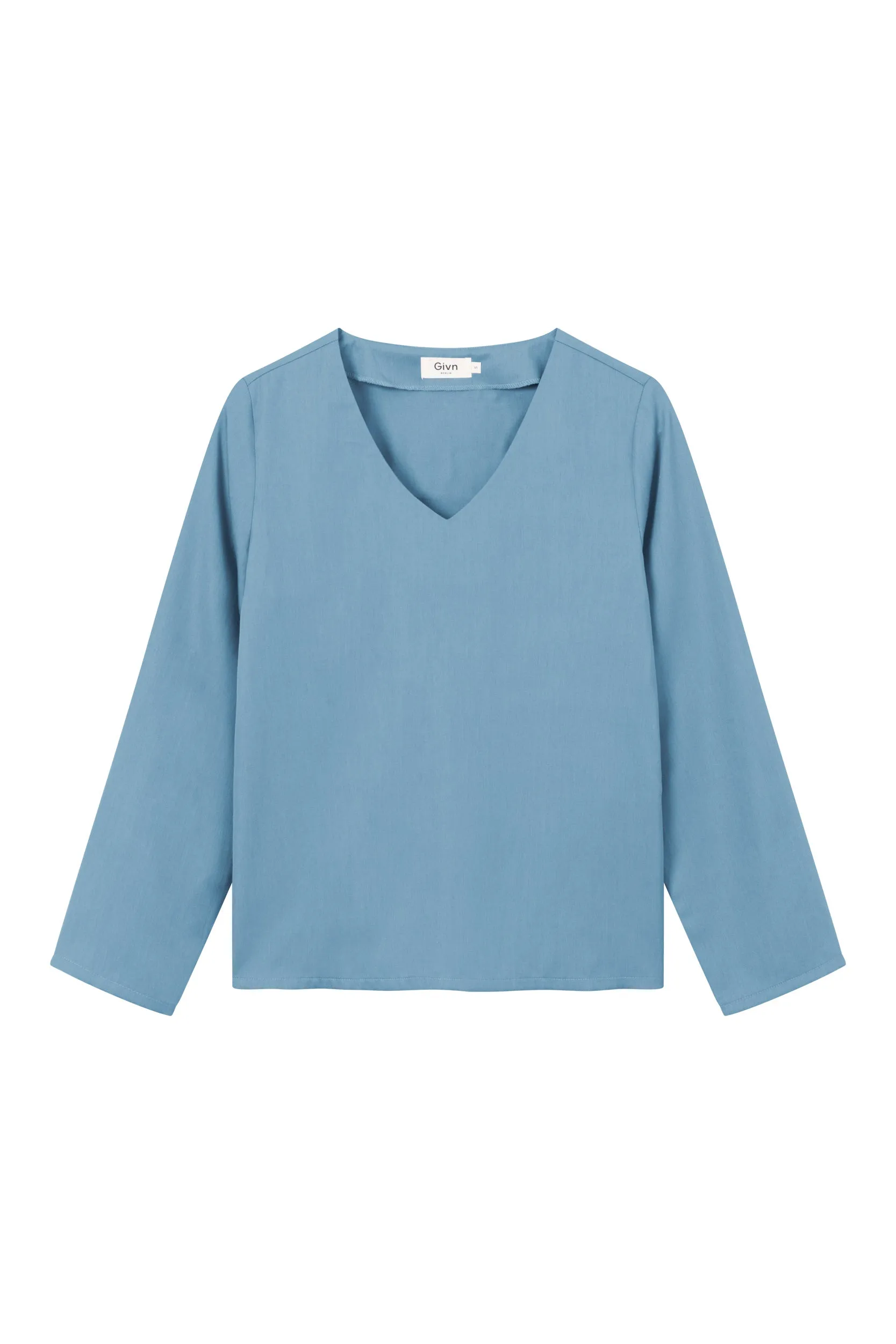 Blouse shirt ROSE in TENCEL™ REFIBRA™ Lyocell - Arctic Blue (Refibra) Givn Berlin