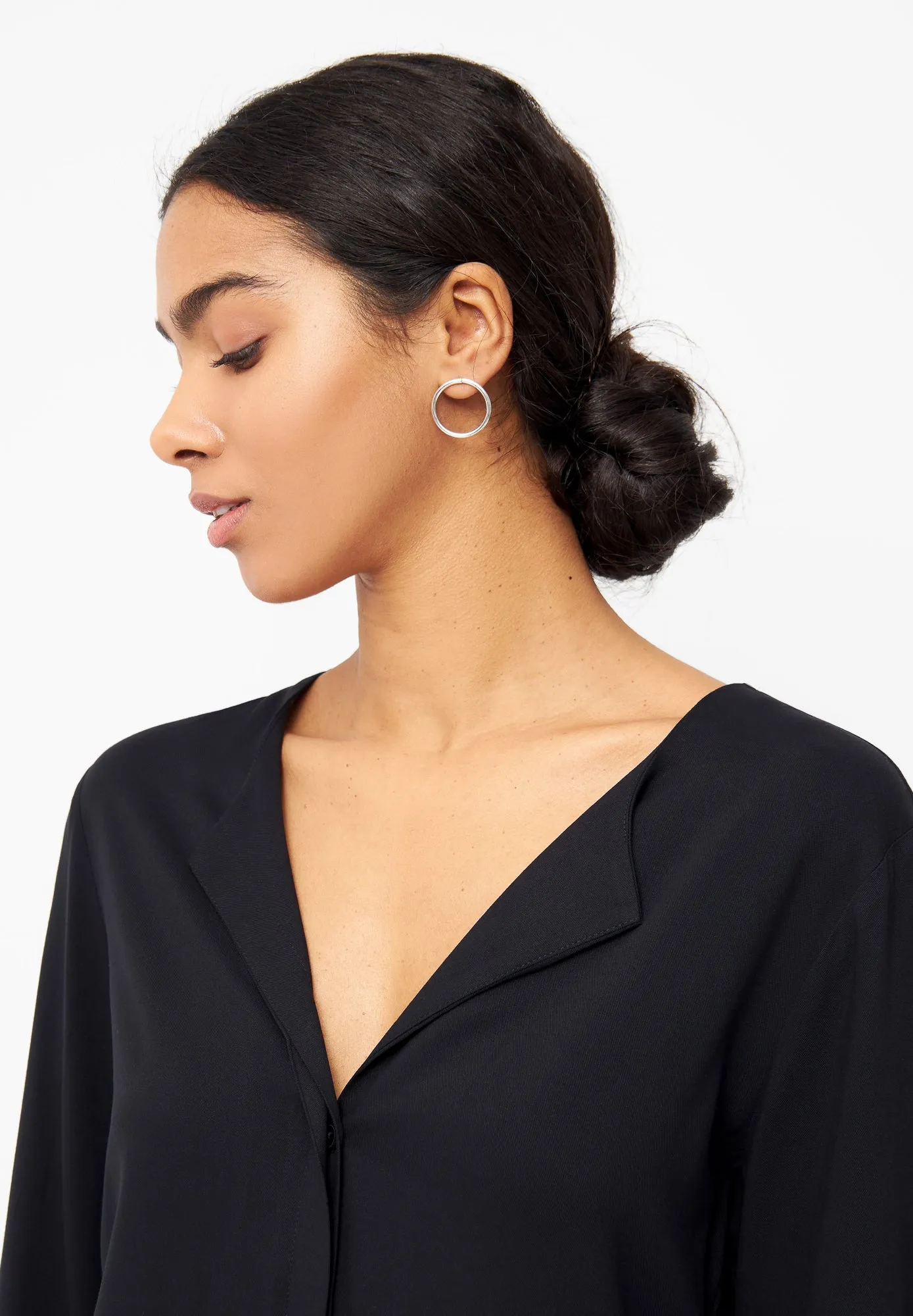 Blouse ZOE from LENZING™ ECOVERO™ - Black Givn Berlin