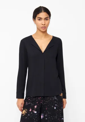 Blouse ZOE from LENZING™ ECOVERO™ - Black Givn Berlin