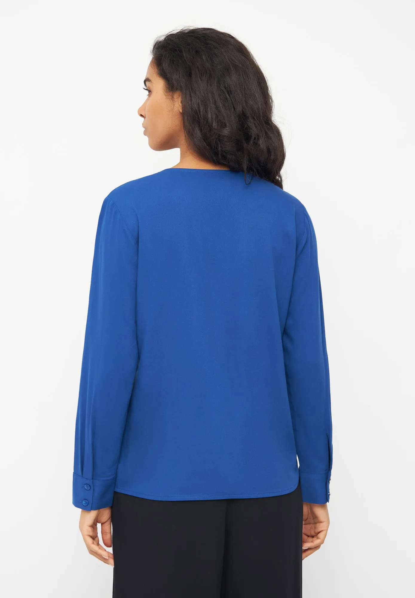 Blouse ZOE from LENZING™ ECOVERO™ - Deep Blue Givn Berlin