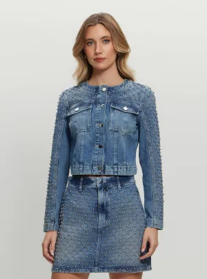 Blue Denim Marissa Jacket Guess