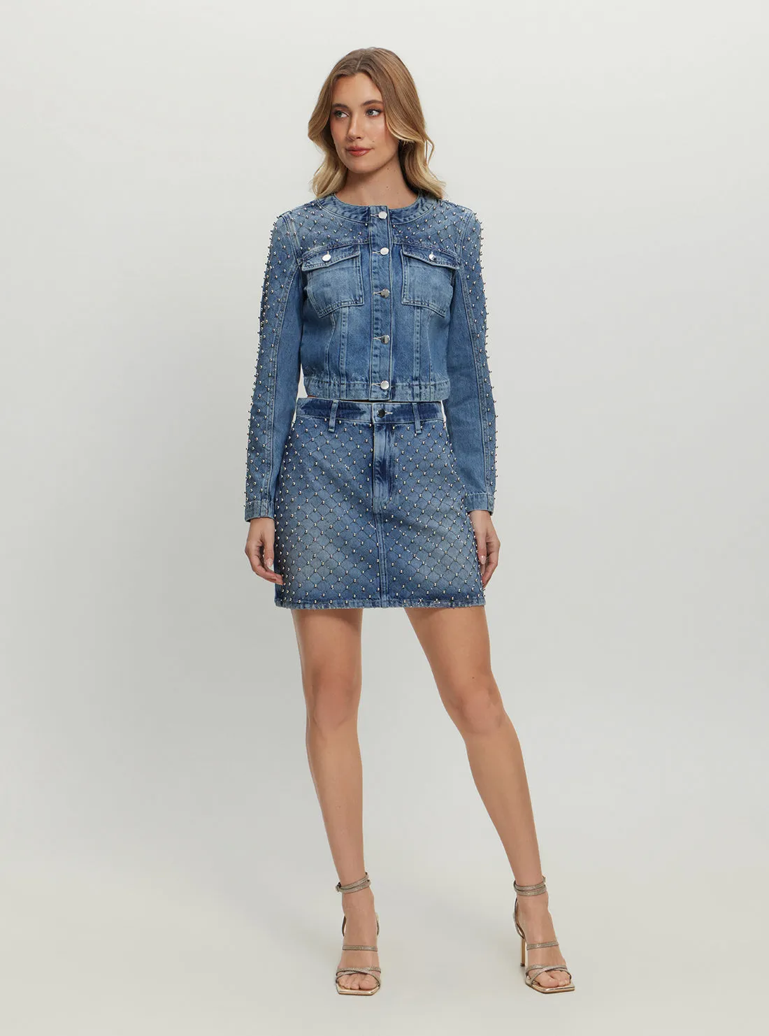 Blue Denim Marissa Jacket Guess