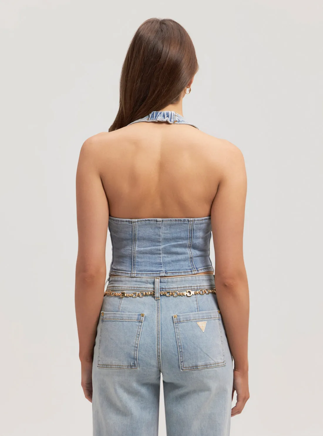 Blue Denim Piper Vest Guess