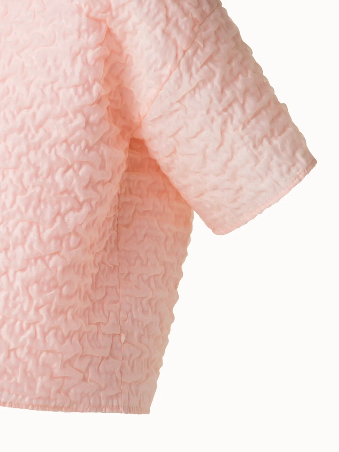 Boxy Blouse in 3D Bubble Organza Akris