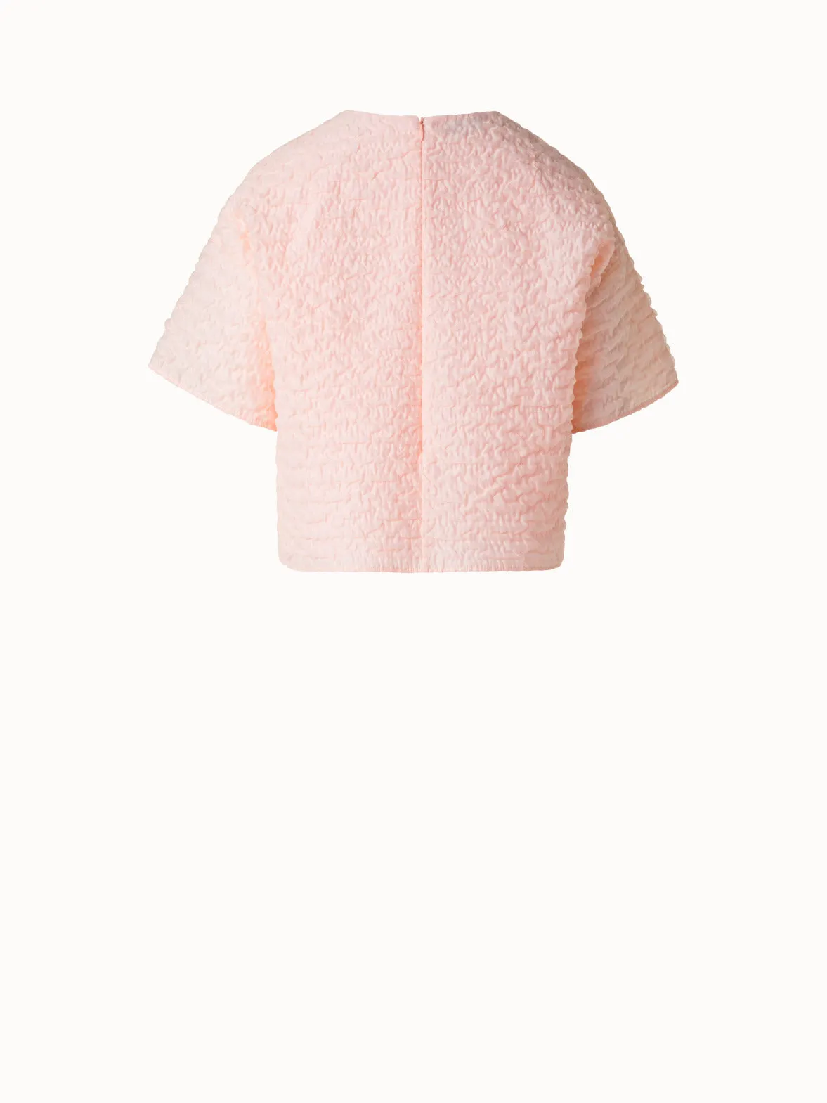 Boxy Blouse in 3D Bubble Organza Akris