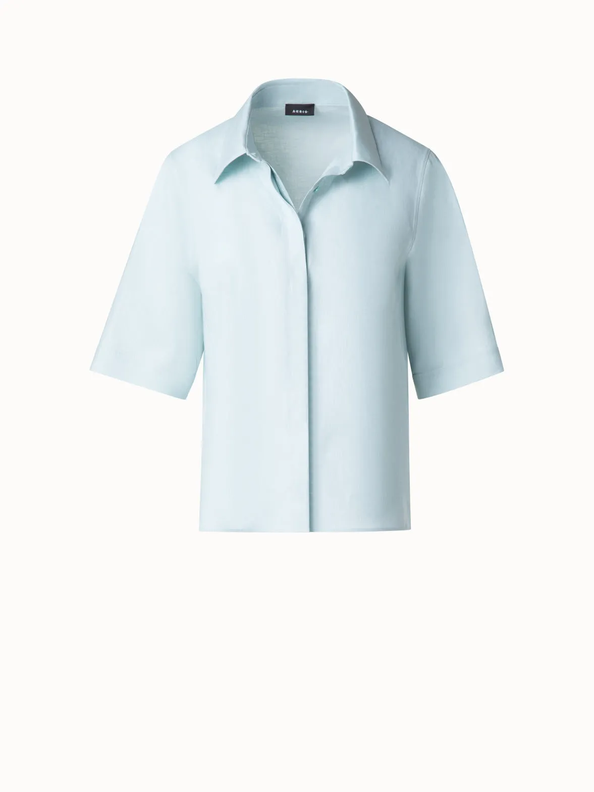 Boxy Shirt Blouse in Linen Akris