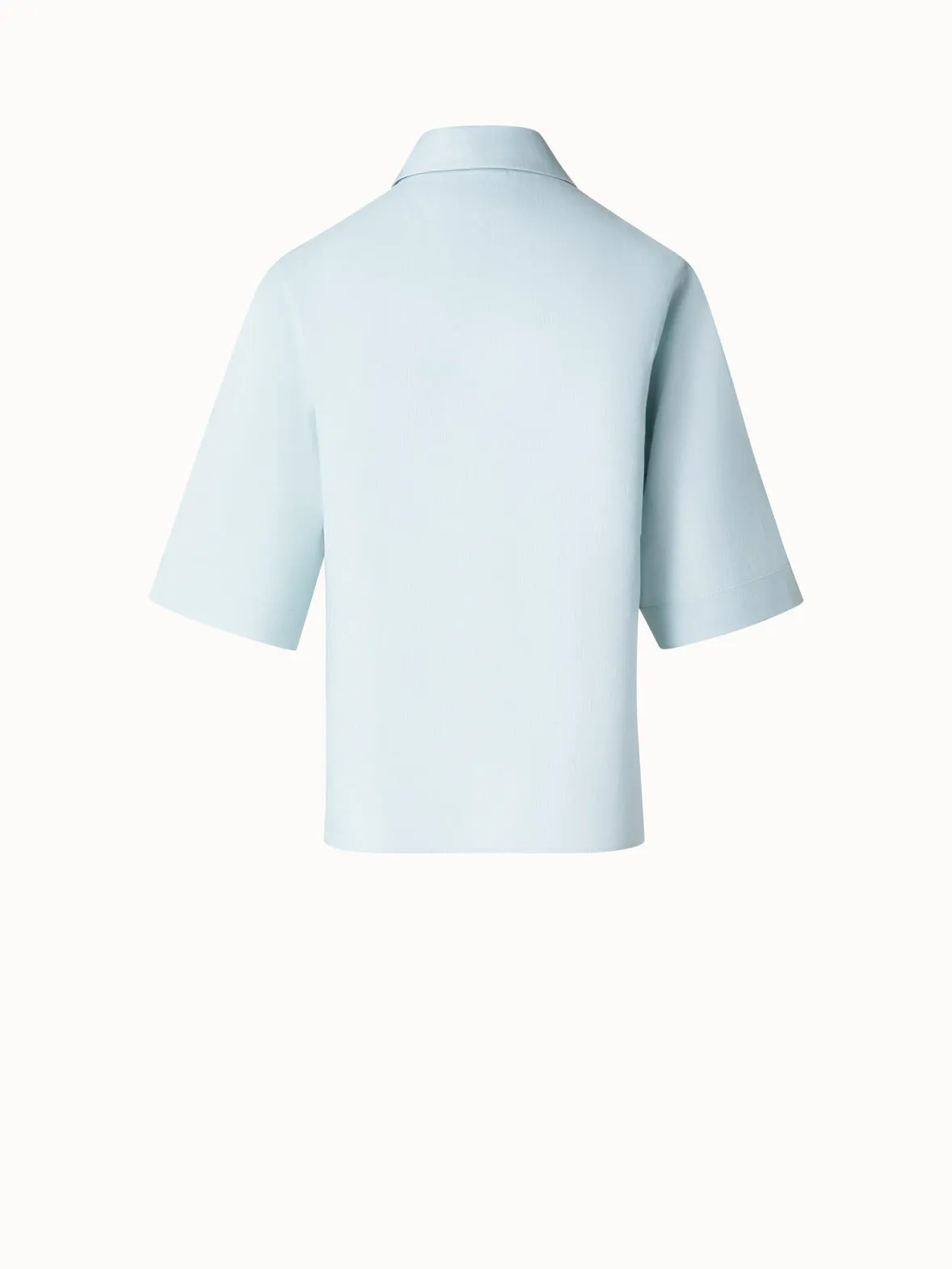 Boxy Shirt Blouse in Linen Akris