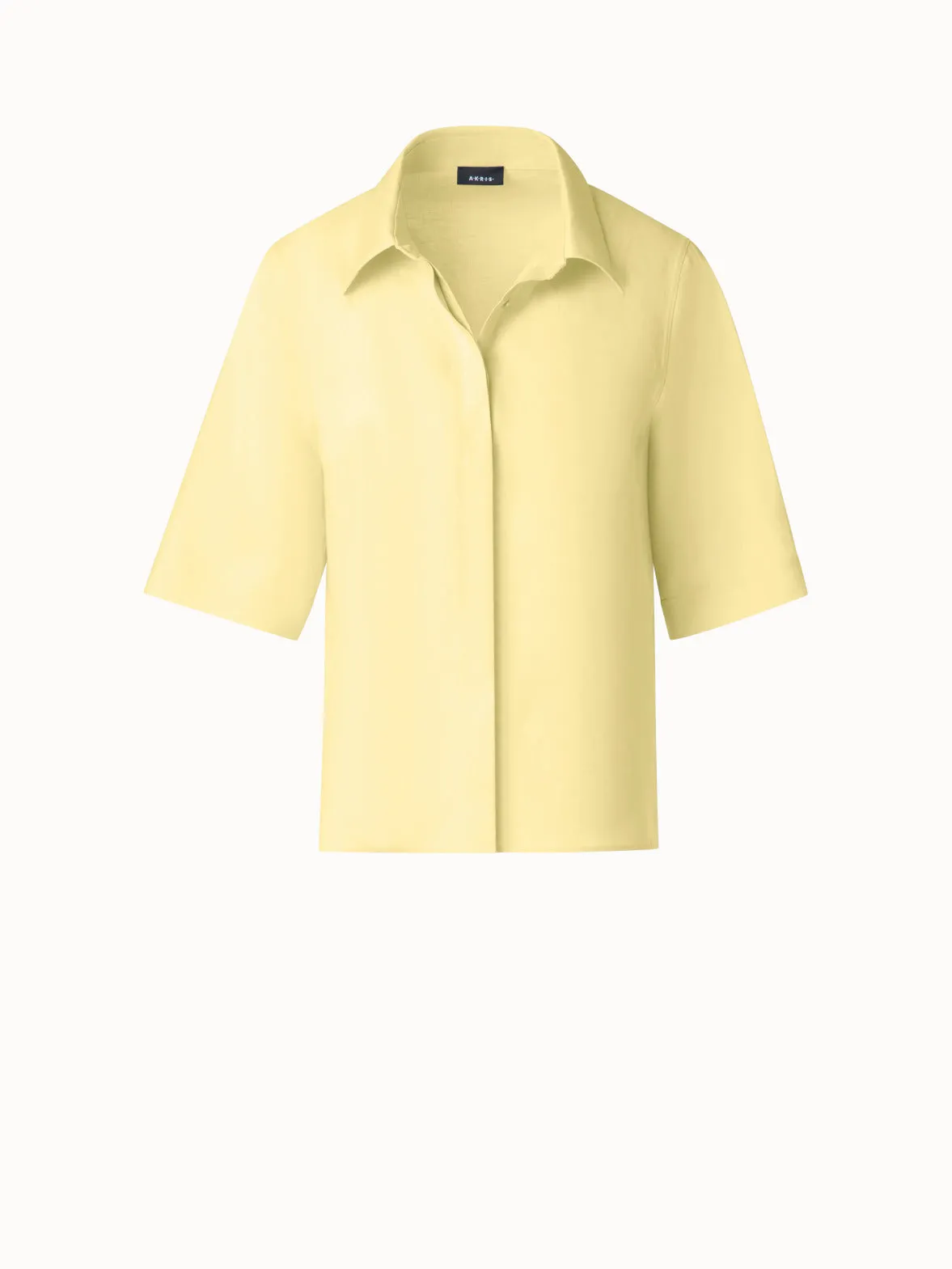 Boxy Shirt Blouse in Linen Akris