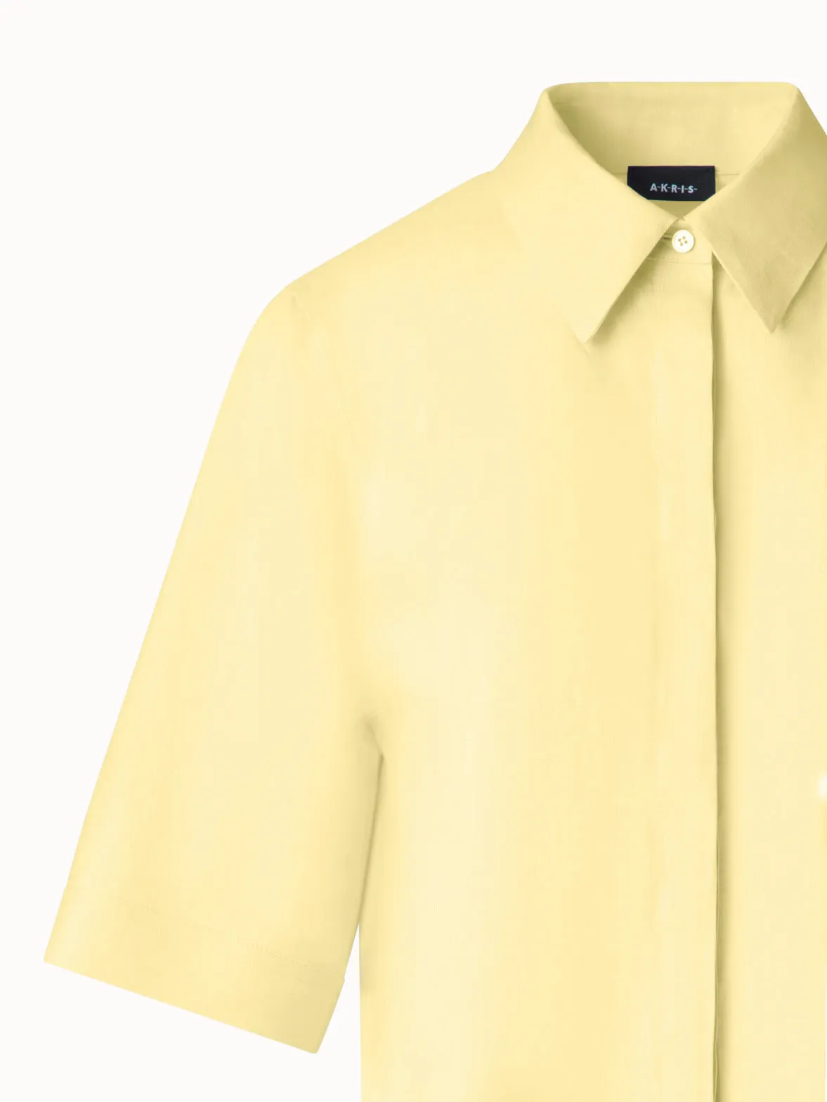 Boxy Shirt Blouse in Linen Akris