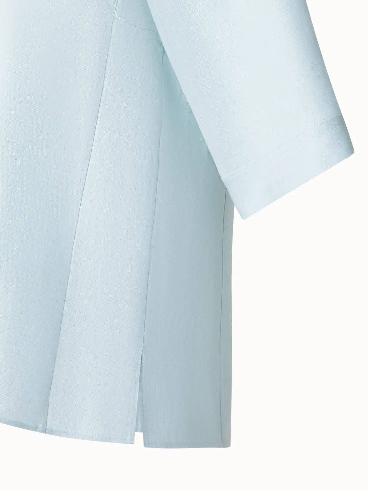 Boxy Shirt Blouse in Linen Akris