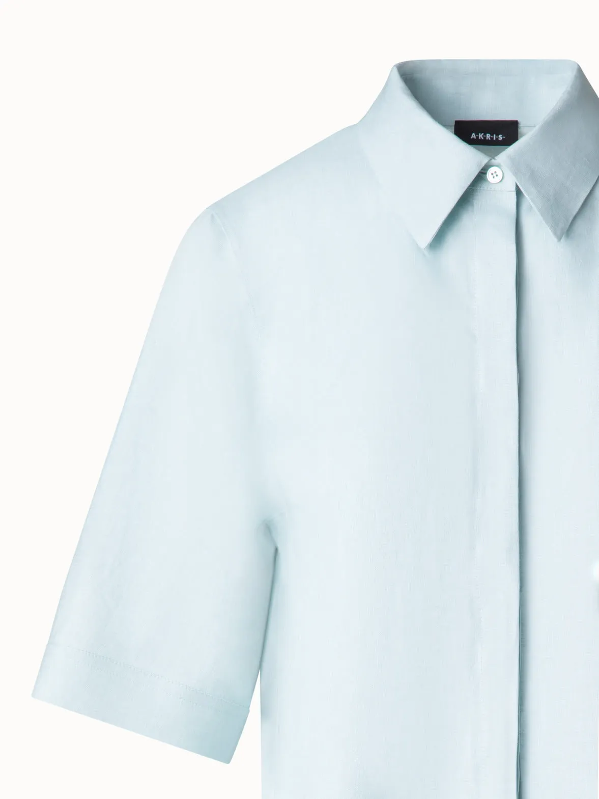 Boxy Shirt Blouse in Linen Akris