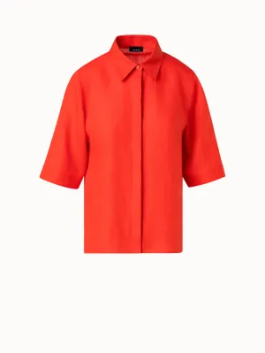 Boxy Shirt Blouse In Linen Voile Akris