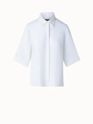 Boxy Shirt Blouse In Linen Voile Akris