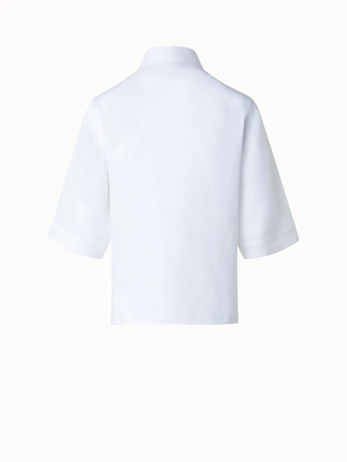 Boxy Shirt Blouse In Linen Voile Akris
