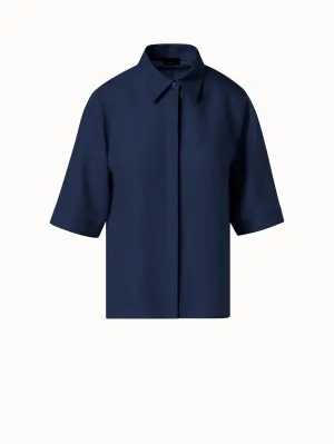 Boxy Shirt Blouse In Linen Voile Akris
