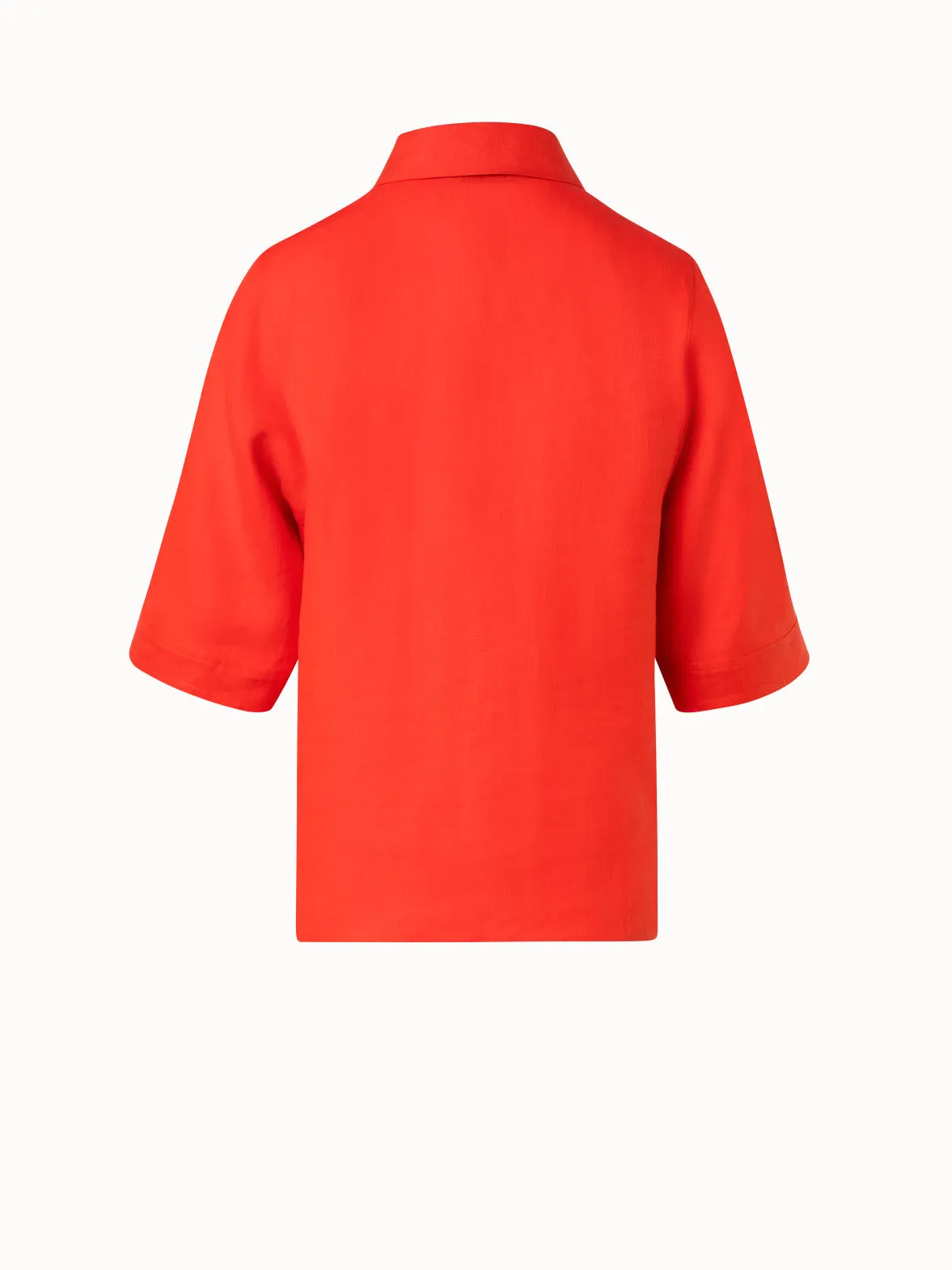 Boxy Shirt Blouse In Linen Voile Akris
