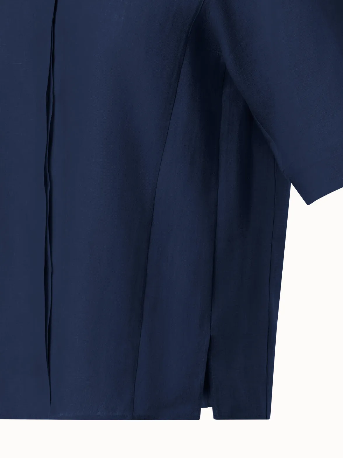 Boxy Shirt Blouse In Linen Voile Akris