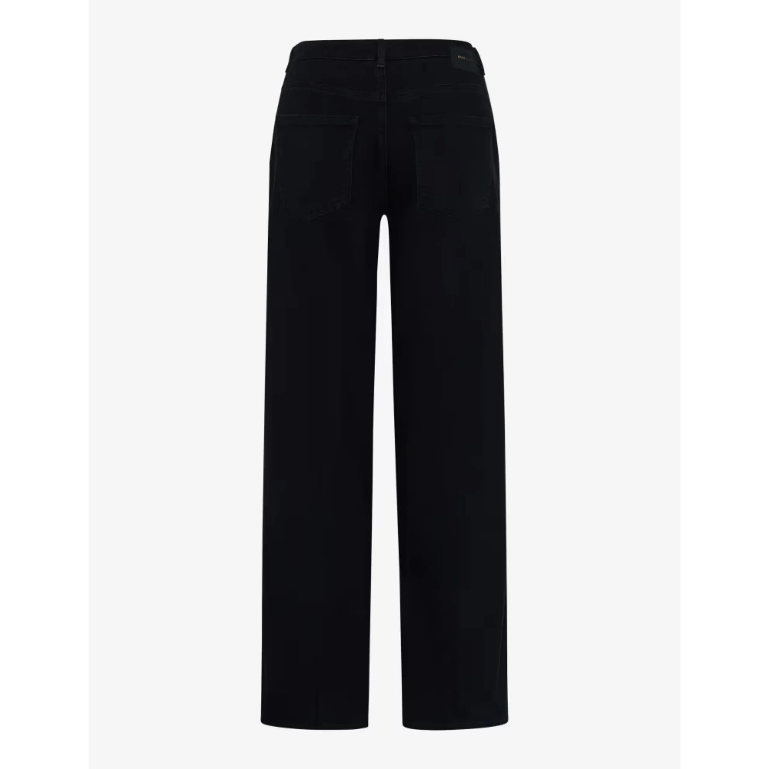 Brax Wide Leg Velvet Trousers Maine Fit Clean Black 75-6208