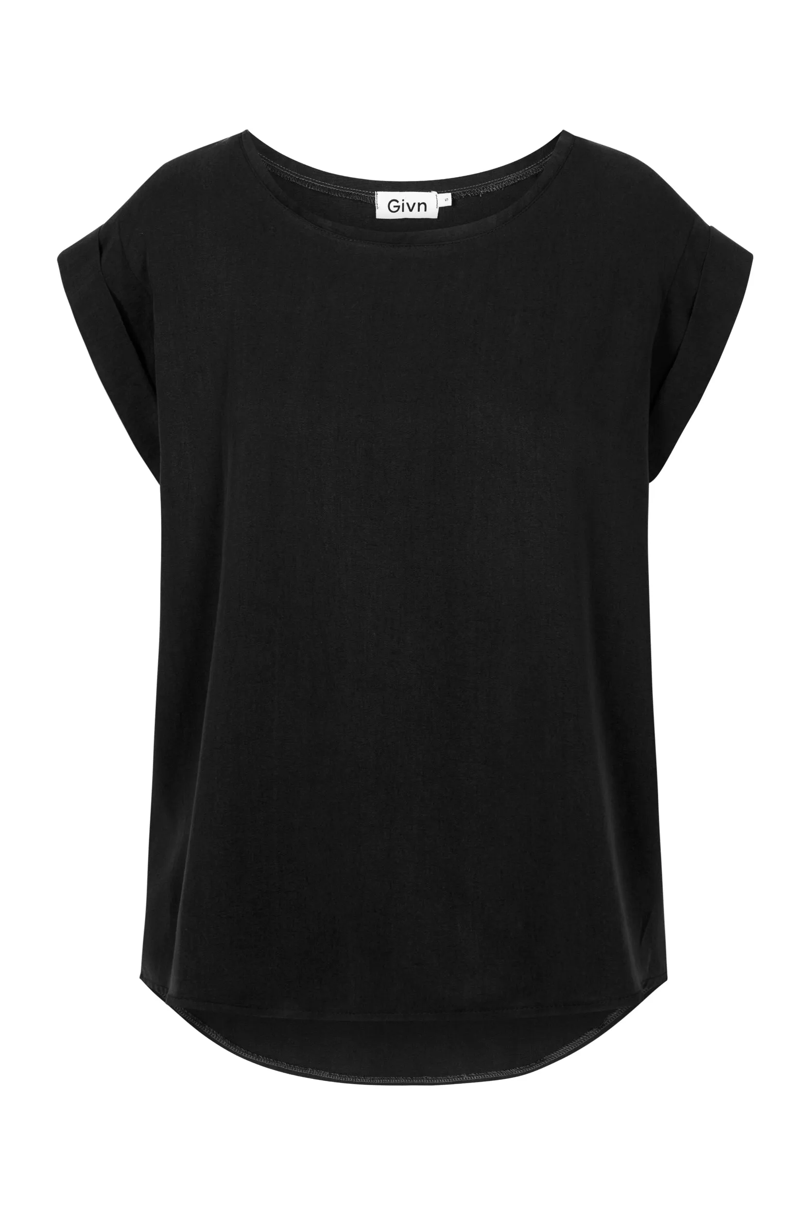 CAPRI Blouse Shirt Made From TENCEL™ Lyocell - Black (Tencel) Givn Berlin