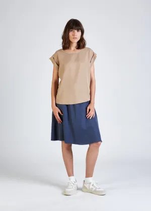 CAPRI Blouse Shirt Made From TENCEL™ Lyocell - Light Camel (Tencel) Givn Berlin