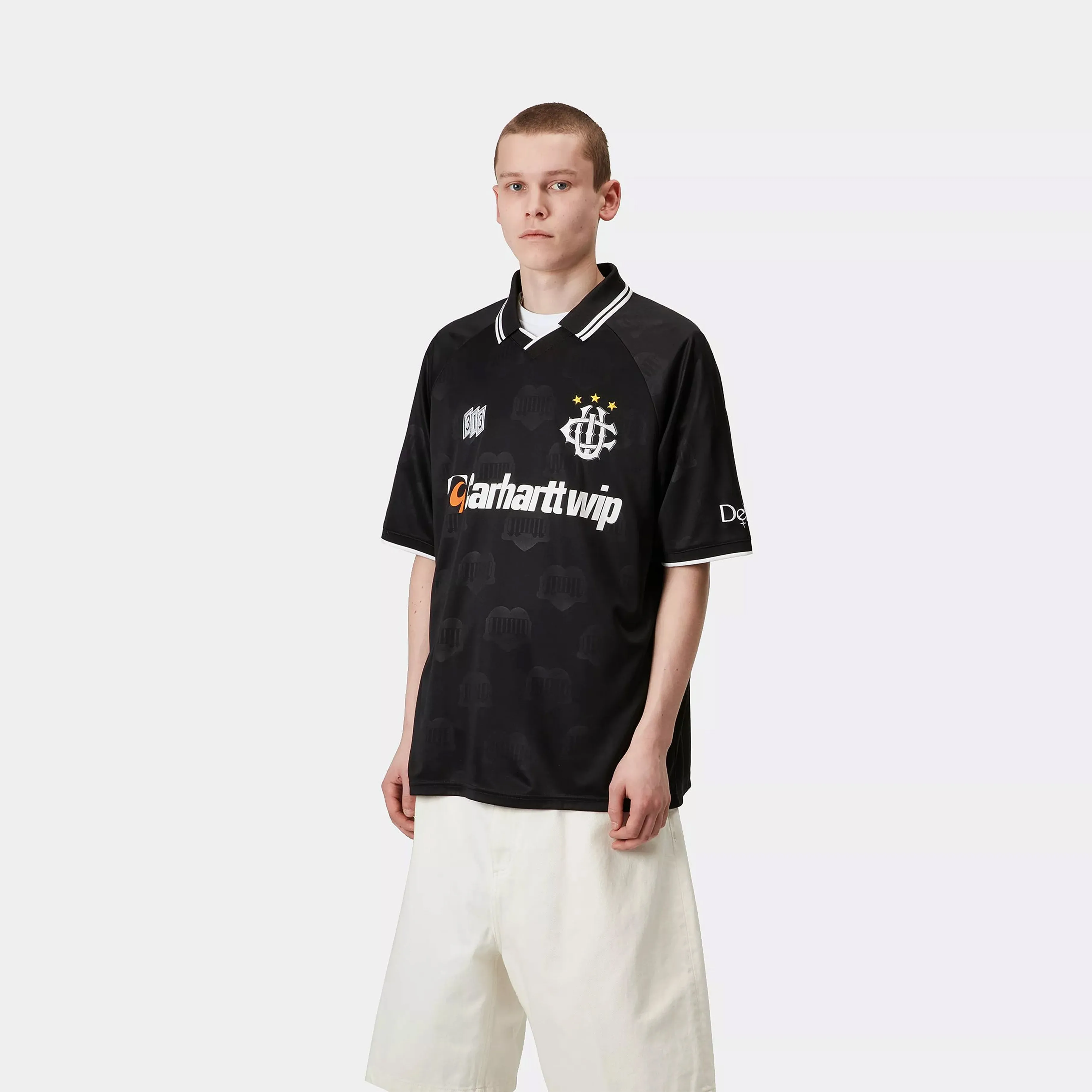 Carhartt WIP S/S Harttes Football T-Shirt Heart Train Jacquard / Black