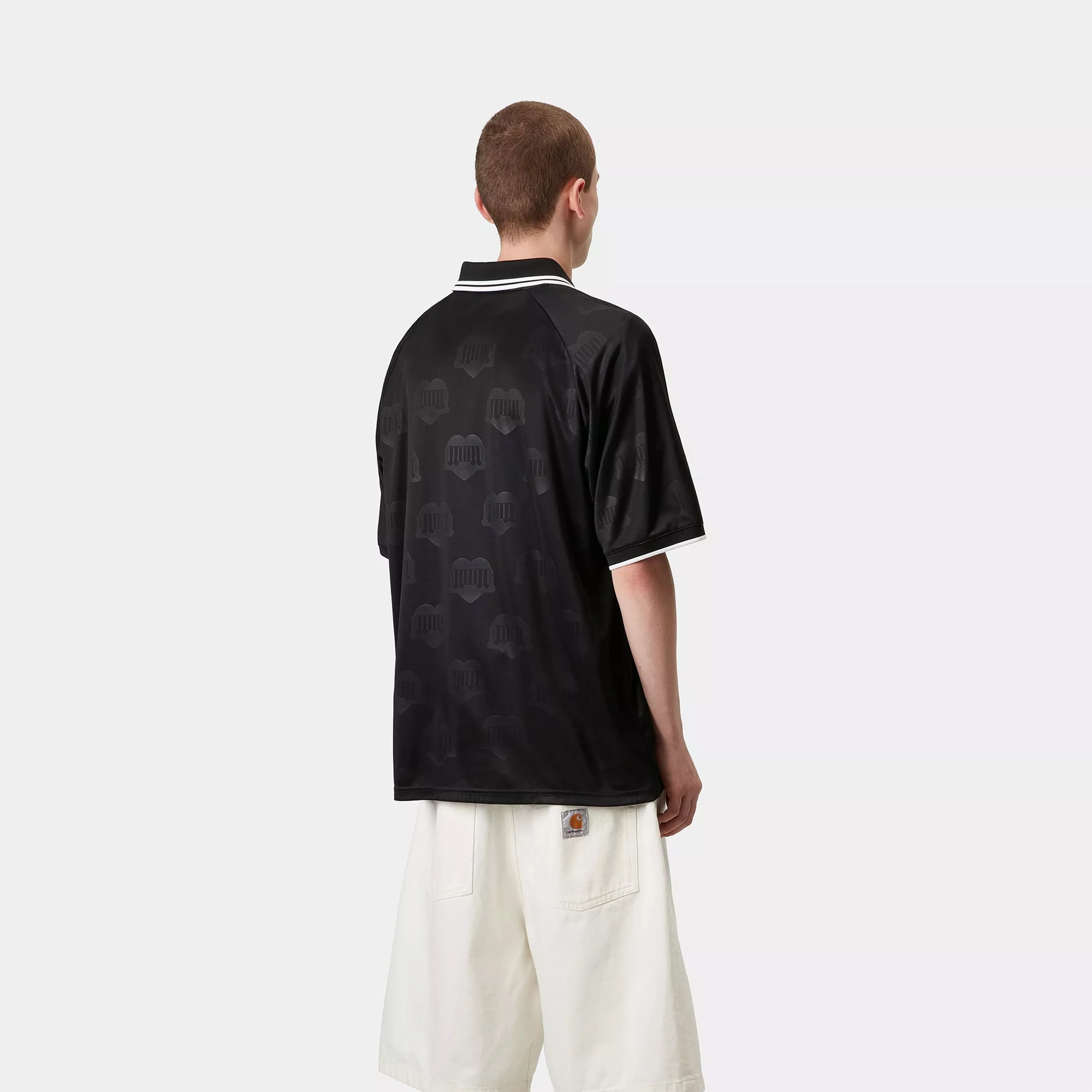 Carhartt WIP S/S Harttes Football T-Shirt Heart Train Jacquard / Black