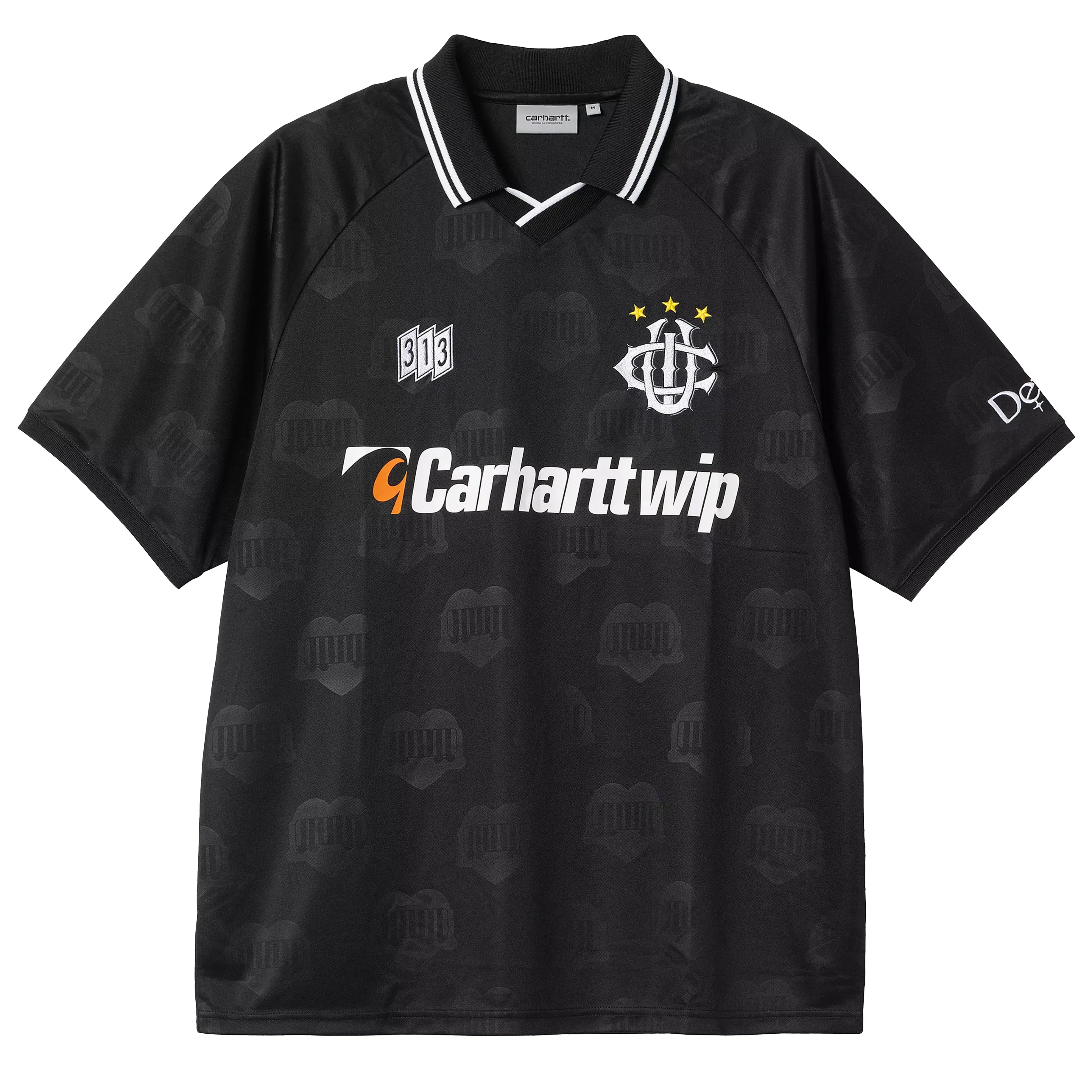 Carhartt WIP S/S Harttes Football T-Shirt Heart Train Jacquard / Black