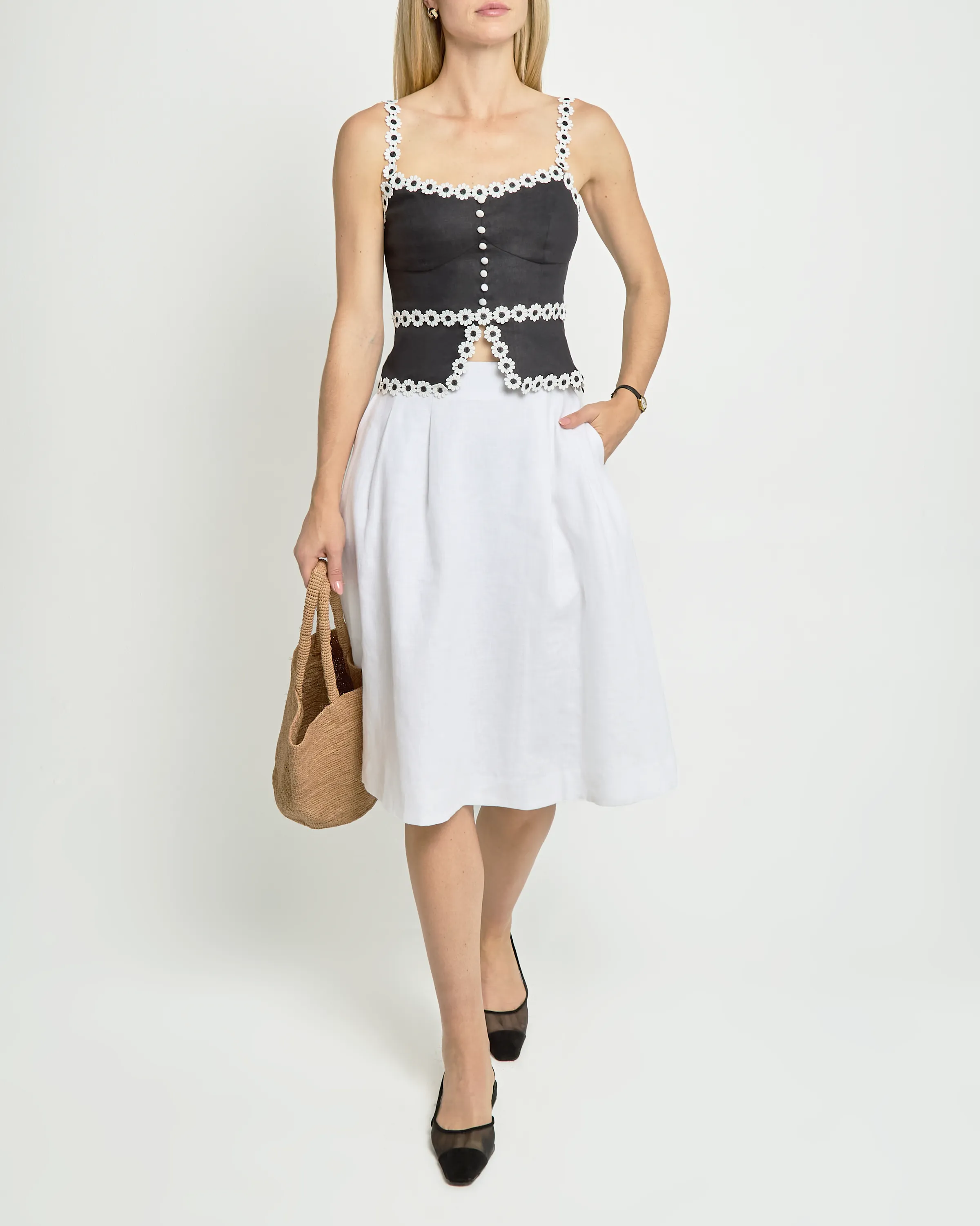 Cassandra Linen Top
