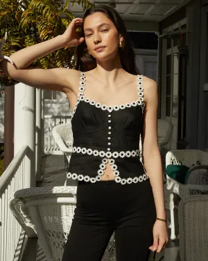 Cassandra Linen Top