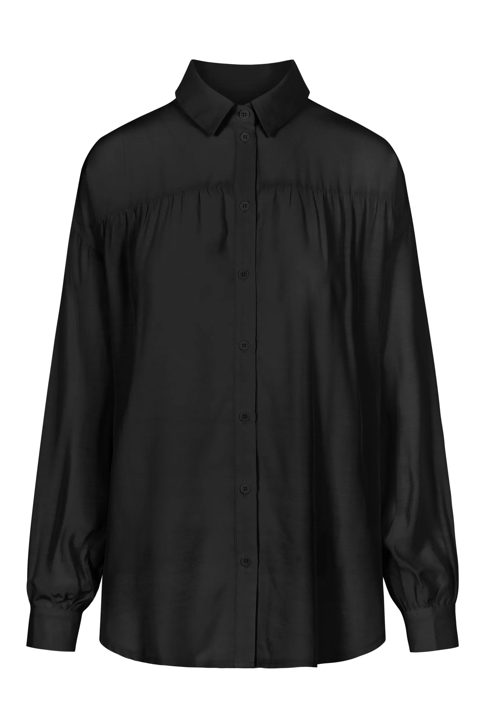 CHIARA blouse from LENZING™ ECOVERO™ - Black Givn Berlin