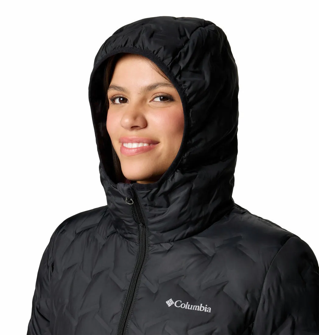 Columbia Women Black Omni-Heat Reflective Delta Ridge II Long Down Jacket